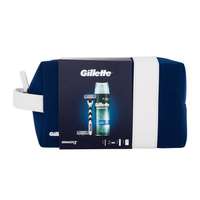 Gillette Gillette Mach3 ajándékcsomagok borotva 1 db + borotvabetét 2 db + Extra Comfort borotvagél 75 ml + kozmetikai táska férfiaknak