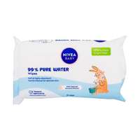 Nivea Nivea Baby 99% Pure Water Wipes sminkeltávolító nedves törlőkendők 57 db gyermekeknek