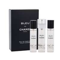 Chanel Chanel Bleu de Chanel 3x 20 ml eau de parfum Refill 60 ml férfiaknak