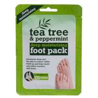 Xpel Xpel Tea Tree Tea Tree & Peppermint Deep Moisturising Foot Pack lábmaszk 1 db nőknek