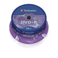 VERBATIM Dvd+r lemez, azo, 4,7gb, 16x, 25 db, hengeren, verbatim 43500