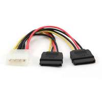 Gembird Gembird molex power 4pin - 2db sata power m/f tápkábel 0.3m cc-sata-psy-0.3m