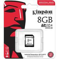 KINGSTON Kingston 8gb industrial -40c to 85c uhs-1 class10 u3 v30 a1 sdhc memóriakártya sdit/8gb