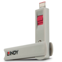 LINDY Lindy dugó biztonsági usb c, rózsaszín (4db/csomag) 40425