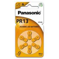Panasonic Panasonic pr-13(48)/6lb pr13 cink-levegő hallókészülék elem 6 db/csomag pr13-6lb