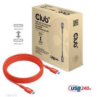 CLUB 3D Kab club3d usb2 type-c bi-directional usb-if certified cable, data 480mb, pd 240w(48v/5a) epr m/m 2m - 6.56ft cac-1573