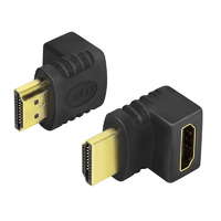 LogiLink Logilink hdmi adapter, a/m-a/f, 90 -os szögben, rövid, 4k/30 hz