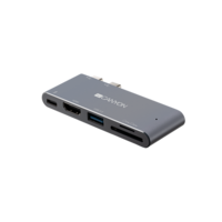 Canyon Canyon hub 5-in-1, thunderbolt 3, usb3.0, hdmi, sd/tf, szürke - cns-tds05dg