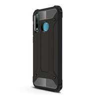 gigapack Defender műanyag telefonvédő (ütésállóság, légpárnás sarok, szilikon belső, fémhatás) fekete gp-87568