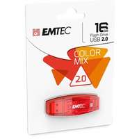 Emtec Pendrive, 16gb, usb 2.0, emtec "c410 color", piros ecmmd16gc410