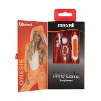 Maxell Fülhallgató, vezeték nélküli, bluetooth 5.1, mikrofonnal, maxell "metalz onesie", narancs 348432