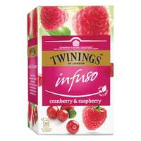 TWININGS Herbatea twinings vörösáfonya és málna 20 filter/doboz