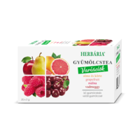 HERBÁRIA Gyümölcstea herbária mix 1. alma-körte-grapefruit-málna-vadmeggy 20 filter/doboz