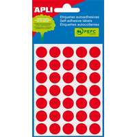 APLI Etikett, 13 mm kör, kézzel írható, színes, apli, piros, 175 etikett/csomag 2057