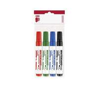ICO Tábla- és flipchart marker készlet, 1-3 mm, kúpos, ico "plan 11 xxl", 4 különböző szín 9580067004