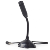Gembird Gembird mic-d-02 asztali mikrofon, fekete