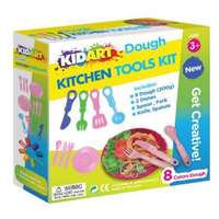 KIDART Kid art: konyhai sütés-főzés gyurmakészlet, 8 színű