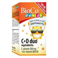 BIOCO Vitamin bioco junior c + d duo családi rágótabletta 100 darab 5998607103444