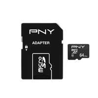 PNY Pny 64gb microsdxc performance plus class 10 + adapterrel p-sdu64g10ppl-ge