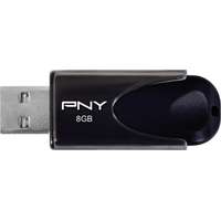 PNY Pny 8gb attaché 4 flash drive usb2.0 black fd8gbatt4-ef