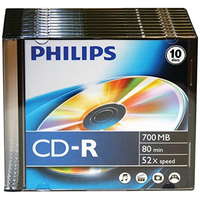 Philips Philips cd-r80 52x slim írható cd lemez ph778206