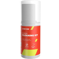 Canyon Canyon ccl31, cleaning kit, screen cleaning spray + microfiberspray for screens and monitors, complete with microfiber cloth. shrink wrap, 200ml + 18x18 cm microfiber, 55x55x145mm 0.208kg