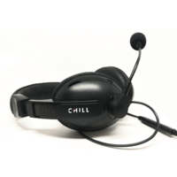 CHILL Chill sztereo usb headset, fekete, 2m-es kábel, ki-be kapcsolható mikrofon ch001