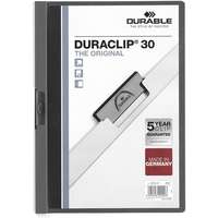 DURABLE Durable duraclip a4 30lapos antracit clip-mappa 220057