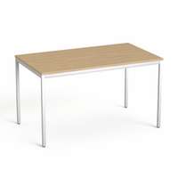 MAYAH általános asztal fémlábbal, 75x130 cm, mayah "freedom sv-38", kőris sv-38/ibxa38k