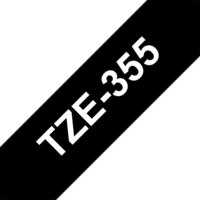 Brother Brother tze-355 laminált p-touch szalag (24mm) black on white - 8m tze355