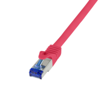 LogiLink Logilink patch kábel ultraflex, cat.6a, s/ftp, piros, 0,25 m