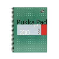 PUKKA PAD Spirálfüzet, a4+, kockás, 100 lap, pukka pad, "metallic jotta" jm018-squared