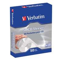 VERBATIM Verbatim papír cd/dvd boríték, ablakos, öntapadó füllel, fehér (50db) 49992