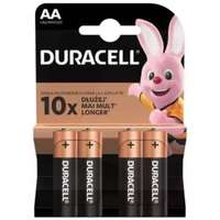 Duracell Elem, aa ceruza, 4 db, duracell "basic" 10pp110023/10pp100001