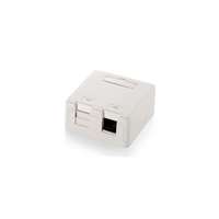 Equip Equip keystone fali doboz - 125122 (2 port, cat5e/cat6/cat6a, árnyékolatlan, porvédő, fehér)