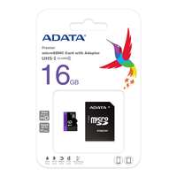 A-Data Adata microsd kártya - 16gb microsdhc uhs-i class10 (r/w: 80/10 mb/s) + adapter ausdh16guicl10-ra1