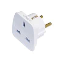 LINDY Lindy travel adapter uk to euro, fehér 73099