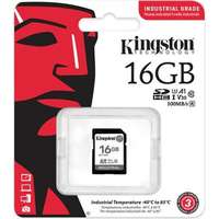KINGSTON Kingston 16gb industrial -40c to 85c uhs-1 class10 u3 v30 a1 sdxc memóriakártya sdit/16gb