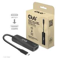 CLUB 3D Kab club3d usb gen2 type-c to hdmi 8k60hz or 4k120hz hdr10+ with dsc1.2 with power delivery 3.0 active adapter m/f cac-1588
