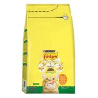 PURINA állateledel száraz purina friskies indoor macskáknak csirkével és zöldséggel 1,5kg