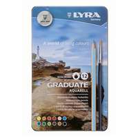 LYRA Színes ceruza lyra graduate aquarell hatszögletű fémdoboz 12 db/készlet 2881120