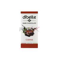 - Dibette choco kávé ízŰ krémmel töltött étcsokoládé fruktózzal 80g