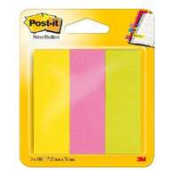 POST-IT Post-i 25x76mm 3x100lap színes papír jelölőlap 7100172769