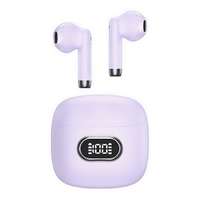 Usams Usams ia ii bluetooth fülhallgató sztereo (v5.3, tws, mikrofon, zajszűrő, led kijelző + töltőtok) lila bhuiaii03