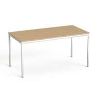 MAYAH általános asztal fémlábbal, 75x150 cm, mayah "freedom sv-39", kőris sv-39/ibxa39k