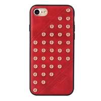 FIERRE SHANN Fierre shann műanyag telefonvédő (bőr hatású hátlap, szegecses) piros gp-81744