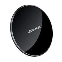 AWEI Awei w8 hálózati töltő állomás (10w, gyorstöltő, wireless, ultravékony) fekete