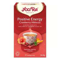 YOGI TEA Bio tea yogi tea pozitív energia tőzegáfonyával és hibiszkusszal 17 filter/doboz 411104