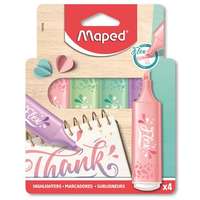 MAPED Szövegkiemelő készlet,, 1-5 mm, maped "fluo peps flex pastel", pasztell szín, vegyes készletek 740308