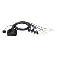 Aten Aten kvm switch usb hdmi 4k 3,5mm, 2 port - cs22h cs22h-at